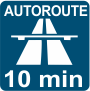 Autoroute à 10 minutes des gîtes