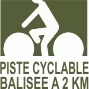 Gîtes à 2 km des pistes cyclables